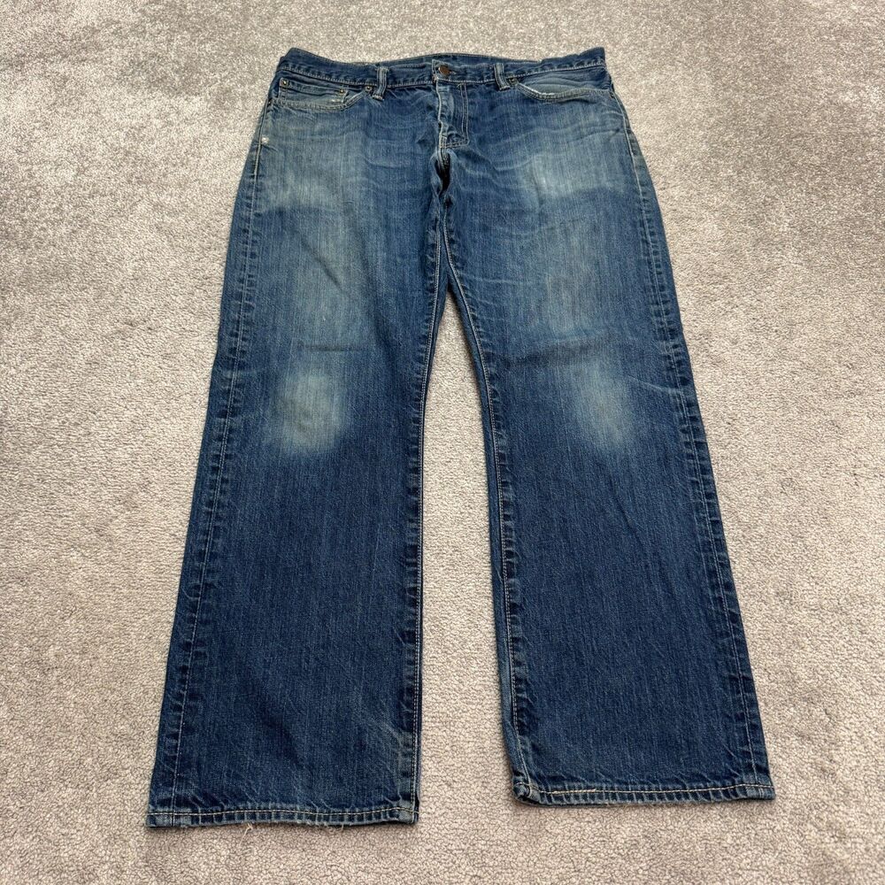 Levi's 514 Straight Leg Denim Jeans Mens 36x30 Blue Medium Wash 100% Cotton